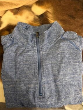 croft & barrow blue Performance Quarter-Zip